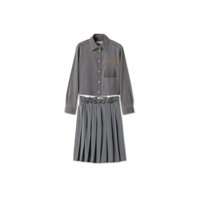 MIU MIU DISTRESSED DENIM SUIT